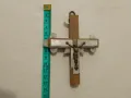  Автентичен Възрожденски кръст 19ти  от Йерусалим седеф  Божи гроб, снимка 8