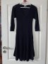 Нова черна ежедневно елегантна рокля рипс рипсена еластична разкроена свободен модел, снимка 3