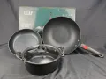 Комплект съдове за готвене от 3 части. Медицински камък: Незалепващо покритие , снимка 1