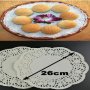 Кръгли дантелени хартиени подложки салфетки декоративни за украса чаши и десерти кекс сладкиш , снимка 6