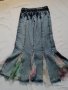  Цена 15 лв. Дънкова пола стил Бохо, номер S, M., снимка 3