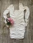 Нова къса парти кактейлна елегантна еластична бяла рокля , снимка 10