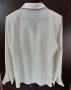 Бяла копринена риза - блуза, снимка 2