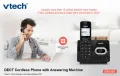 Безжичен телефон VTech CS2050 с телефонен секретар, стационарен DECT телефон, снимка 2