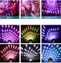 Движеща се двустранна глава d-mx512 LED сценична светлина 30W DJ диско парти светлина с RGBW, нова, снимка 10