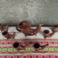 Керамичен сервиз за ракия "Хан Крум"., снимка 11 - Антикварни и старинни предмети - 44779884