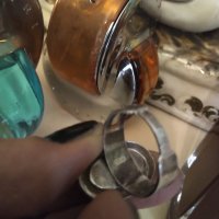 Авторски сребърен пръстен с естествен аметист , снимка 6 - Пръстени - 41808418