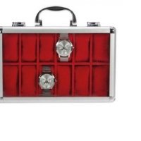 Куфар за 12 часовника- витрина SAFE, снимка 1 - Антикварни и старинни предмети - 35883399