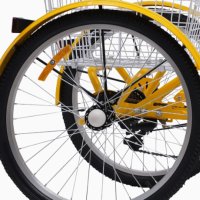 Сгъваем Нов Триколесен Велосипед 24 инча 7 скорости, снимка 3 - Велосипеди - 40937073