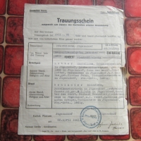 Стар немски документ 3 Райх 1944, снимка 3 - Колекции - 36114278