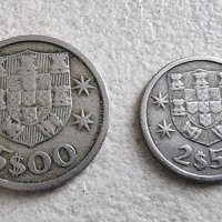 Монети. Португалия. 2 и 5  ескудо.  1964 и 1966 година. 2 бройки., снимка 2 - Нумизматика и бонистика - 40381499