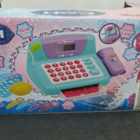 Касов апарат с действащ микрофон, звуци, калкулатор и аксесоари - 95506, снимка 4 - Музикални играчки - 41850543