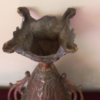 Стара масивна бронзова ваза, снимка 3 - Антикварни и старинни предмети - 44823034