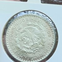 1 Песос 1962 г сребро

, снимка 2 - Нумизматика и бонистика - 41756998