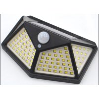 Соларна LED лампа със сензор за движение и 100 светлодиода, снимка 2 - Соларни лампи - 42200285