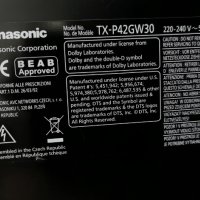 Panasonic TX-P42GW30  с 6 месеца гаранция ,TNPH0937 1 A ,PSC10351H M PKG1 ,TNPA5457 1 SN ,TNPA5358 1, снимка 4 - Телевизори - 41512546