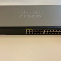 Cisco SG 350-28P 28-Port Gigabit POE+/ 60W POE Managed Switch, снимка 1 - Суичове - 41472447