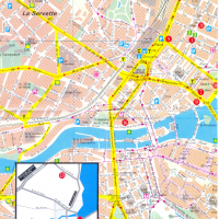 Туристическа карта на Женева., снимка 1 - Енциклопедии, справочници - 36153010