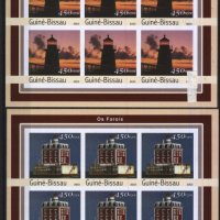 Чисти марки в малки листове Морски Фарове 2003 Гвинея-Бисау, снимка 2 - Филателия - 41542769