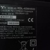 SONY KDL-40W4500 с деф.матрица; Power BOARD APS-293 от Sony KDL-40EX720 , снимка 1 - Части и Платки - 34601899