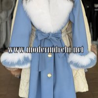 Дамско палто алпака кашмир и лисица код 912, снимка 1 - Палта, манта - 38810723