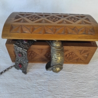 Дървена кутия за бижута, снимка 6 - Ръчно изработени сувенири - 36054295