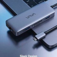 VAVA 8-в-1 USB-C хъб, снимка 2 - Друга електроника - 41096635