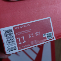 Nike Air Max 97 Pearl White TN Black Размер 45 Номер 29см Обувки Мъжки Маратонки, снимка 7 - Маратонки - 44780064