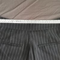 Черен панталон с бяло рае , снимка 6 - Панталони - 42012910