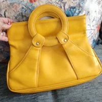 Уникална винтидж чанта / жълта чанта , снимка 5 - Чанти - 42603958