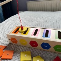 Нова Образователна Дървена цветна играчка Монтесори/Деца, снимка 11 - Образователни игри - 41478239