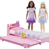 Кукла Barbie - Моята първа Барби: Комплект Време е за сън Mattel HMM64, снимка 3 - Кукли - 42047006