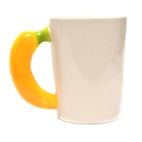 4003 3D керамична чаша Fresh Banana Orange 380 мл., снимка 6 - Чаши - 42140671