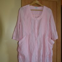  Лятна розова риза с 3/4 ръкав, снимка 1 - Ризи - 41792934