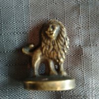 стар бронзов печат-лъв, снимка 1 - Антикварни и старинни предмети - 33821799