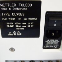 титратор Mettler Toledo  DL 70ES, снимка 6 - Други машини и части - 34229957
