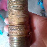 Османска бронзова мелничка за подправки, снимка 4 - Антикварни и старинни предмети - 41328965