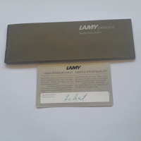 химикалка Lamy Persona twist титаниева с позлатени части, снимка 9 - Други ценни предмети - 36472539