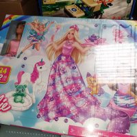 Адвент календар на Barbie Dreamtopia /Адвент календар Mattel,С Barbie Land Fantasy кукла,Многоцветен, снимка 9 - Кукли - 44381608