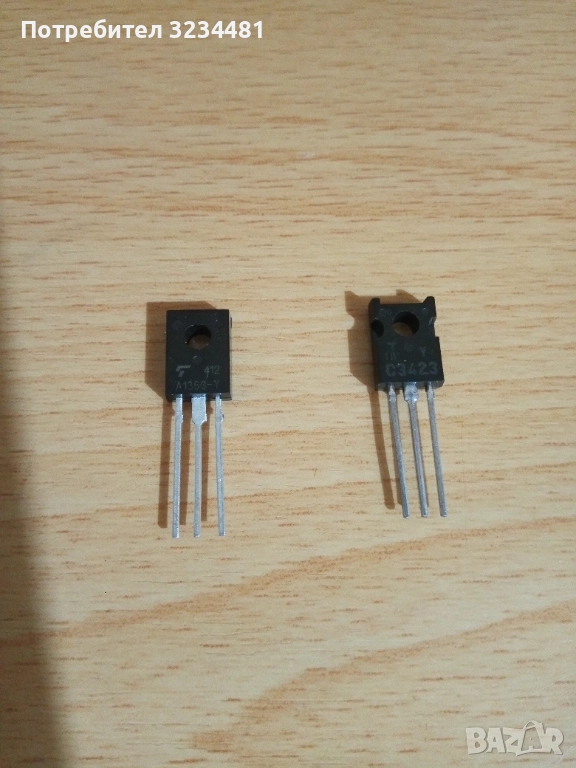 Продавам нови оригинални транзистори 2SC 3423 / 2SA 1360 ., снимка 1
