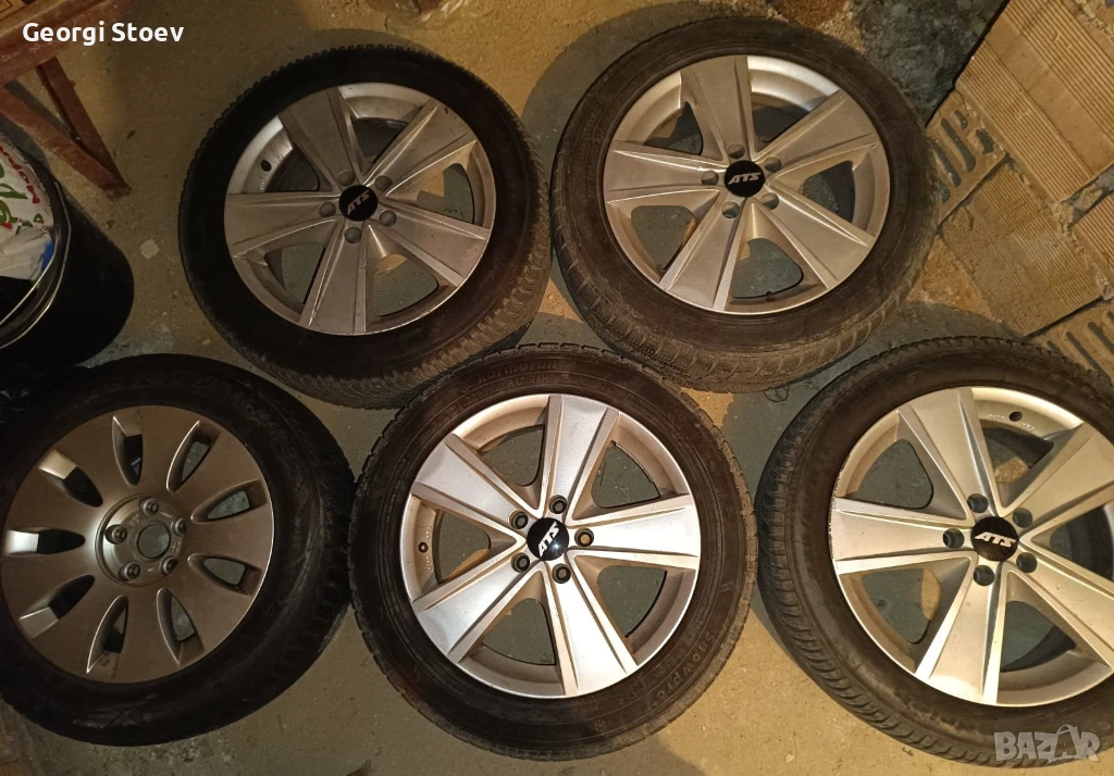 Зимни гуми с джанти 225/50 R17, снимка 1