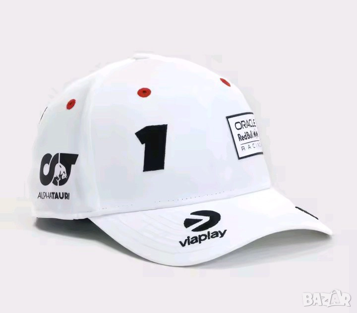 Oracle Red Bull Racing Max Verstappen Cap Hat Мъжка шапка с козирка бяла , снимка 1