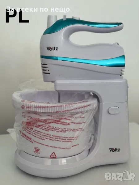 Миксер с купа Oliver Voltz OV51115H, 500W, 5 скорости, Бяло/Син Код P397, снимка 1