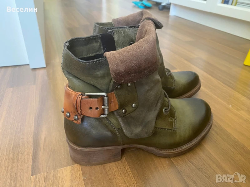 Боти естествена кожа Orange Label, снимка 1