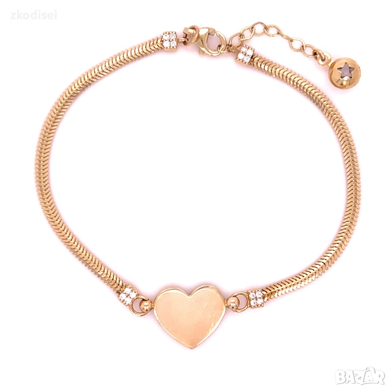 Златна дамска гривна 3,80гр. 18,0см. 14кр. проба:585 модел:37084-3, снимка 1