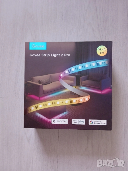 Govee Strip Light 2 Pro (H61F5) – 5м премиум LED лента, с Matter поддръжка, снимка 1