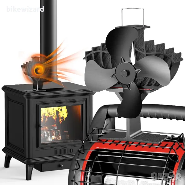 The Three Musketeers Вентилатор за камина / печка НОВ, снимка 1