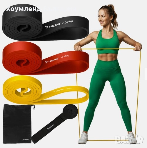 Професионални фитнес ластици за ренировка 3в1, снимка 1