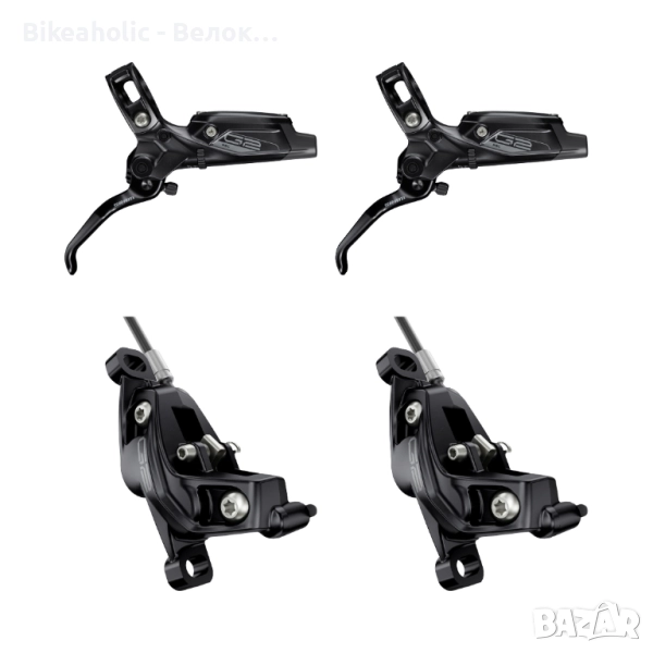 Комплект спирачки SRAM G2 RSC PM 4-бутални (L.950mm/2000mm), снимка 1