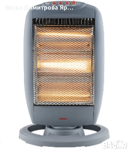 Халогенна печка, 1200W,с осцилация, снимка 1